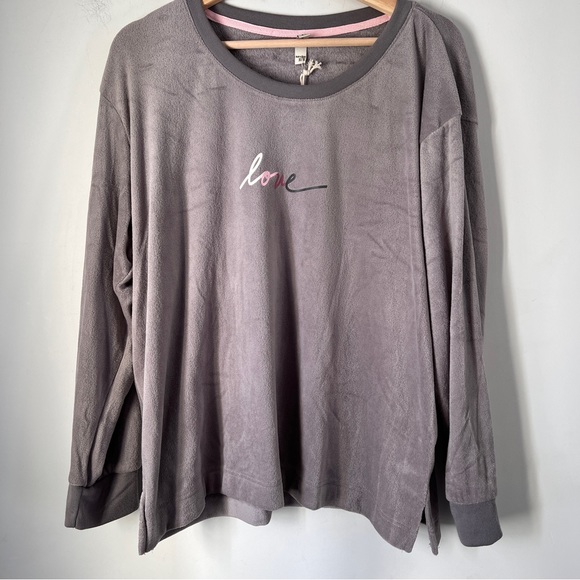 ED Ellen Degeneres Sleep Top Soft Fleece Womens XL - Picture 6 of 7